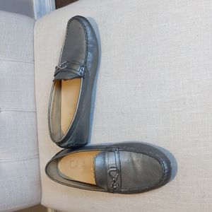 Cole Haan silver bit loafers